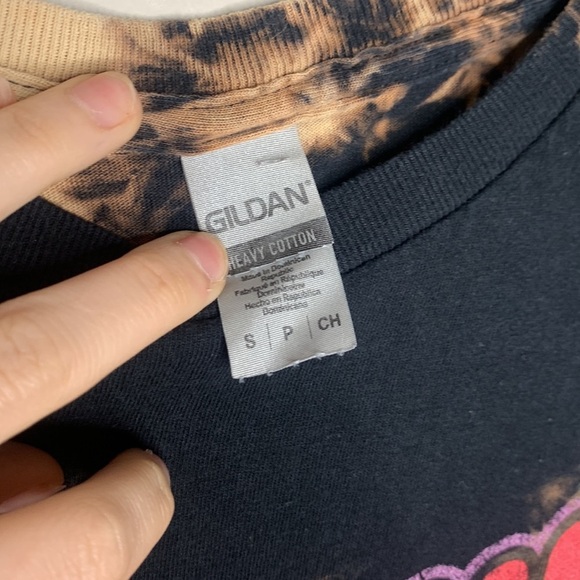 Vintage Distressed Love National Park Bleach Dyed Short Sleeved TShirt Size S/XS - Picture 6 of 9